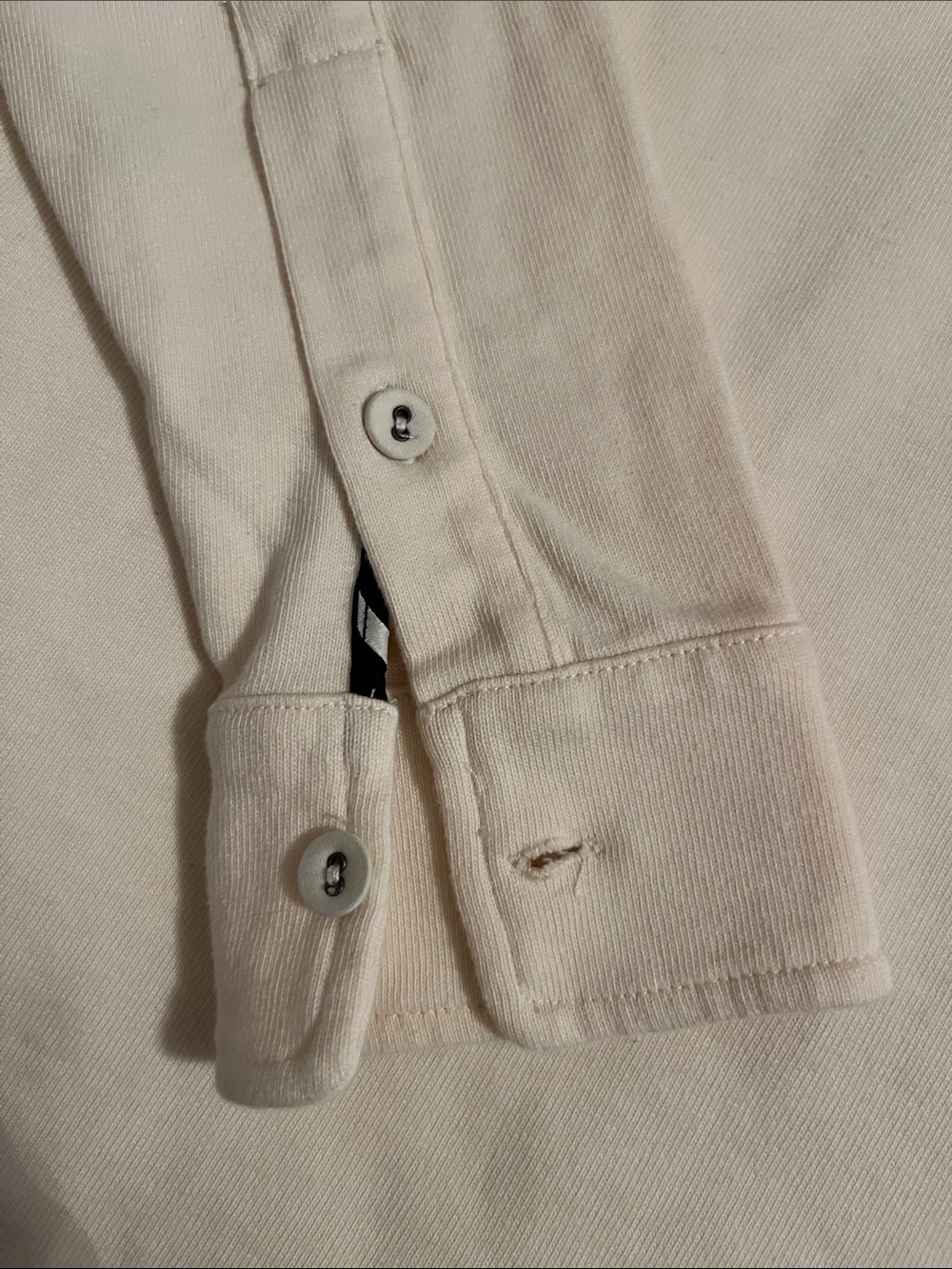 Ralph Lauren Cream Long Sleeve Rugby Polo with Embroidered Crest - Picture 8 of 10
